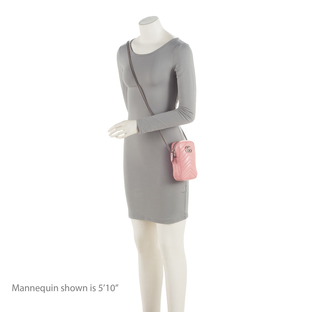 Gucci Matelasse Leather GG Marmont Mini Crossbody