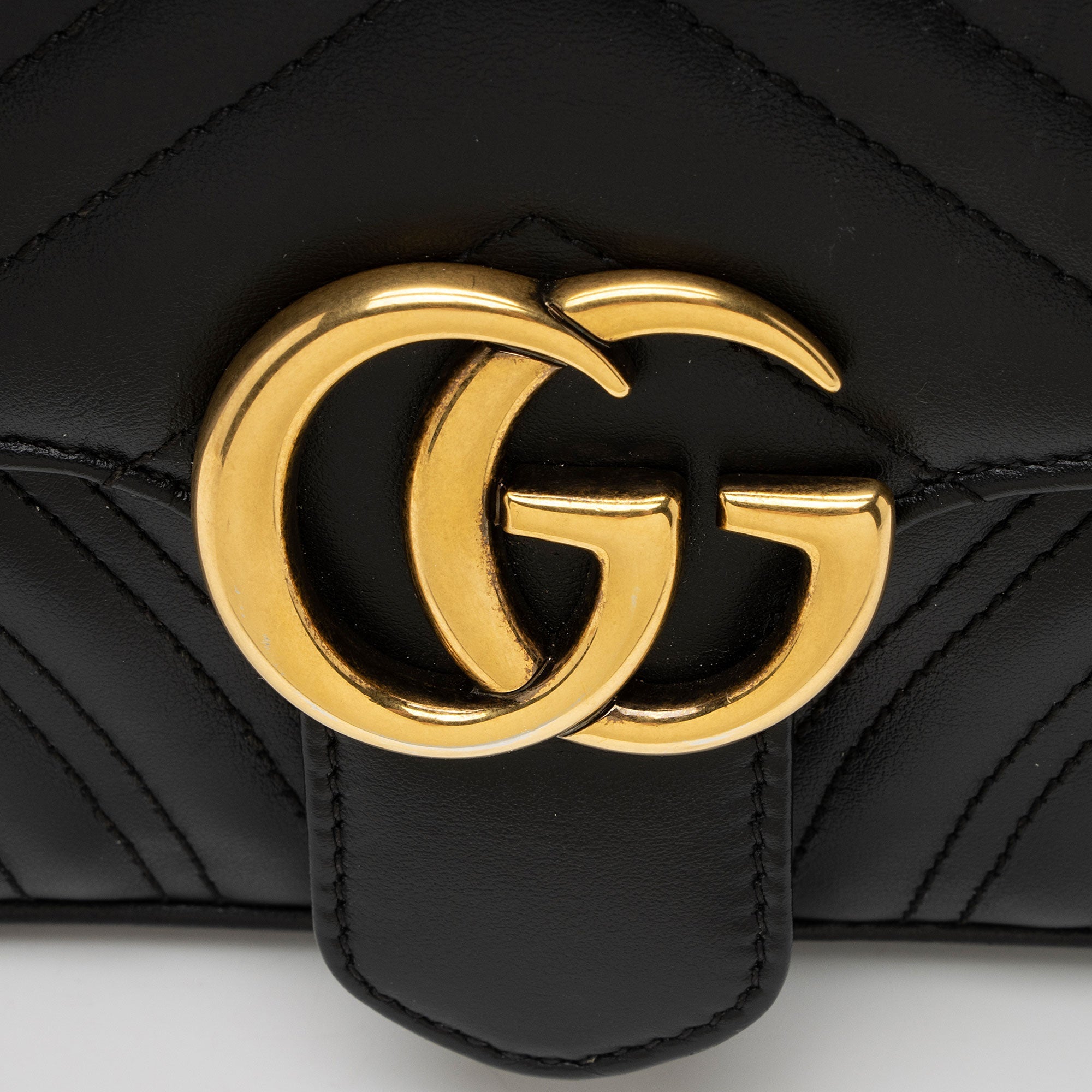 Gucci Matelasse Leather GG Marmont Mini Flap Bag