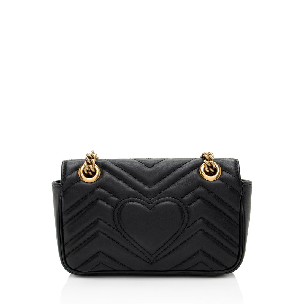 Gucci Matelasse Leather GG Marmont Small Flap Bag