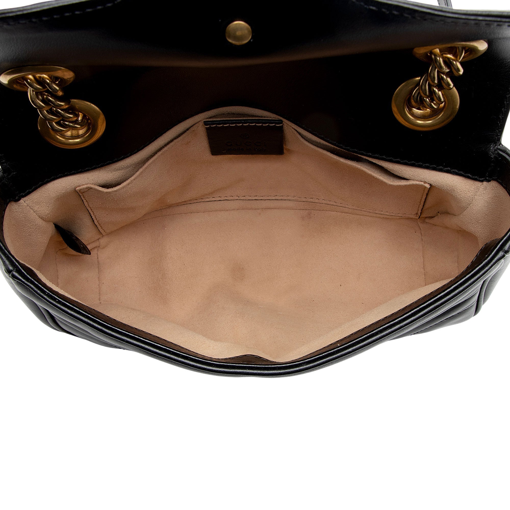 Gucci Matelasse Leather GG Marmont Small Flap Bag