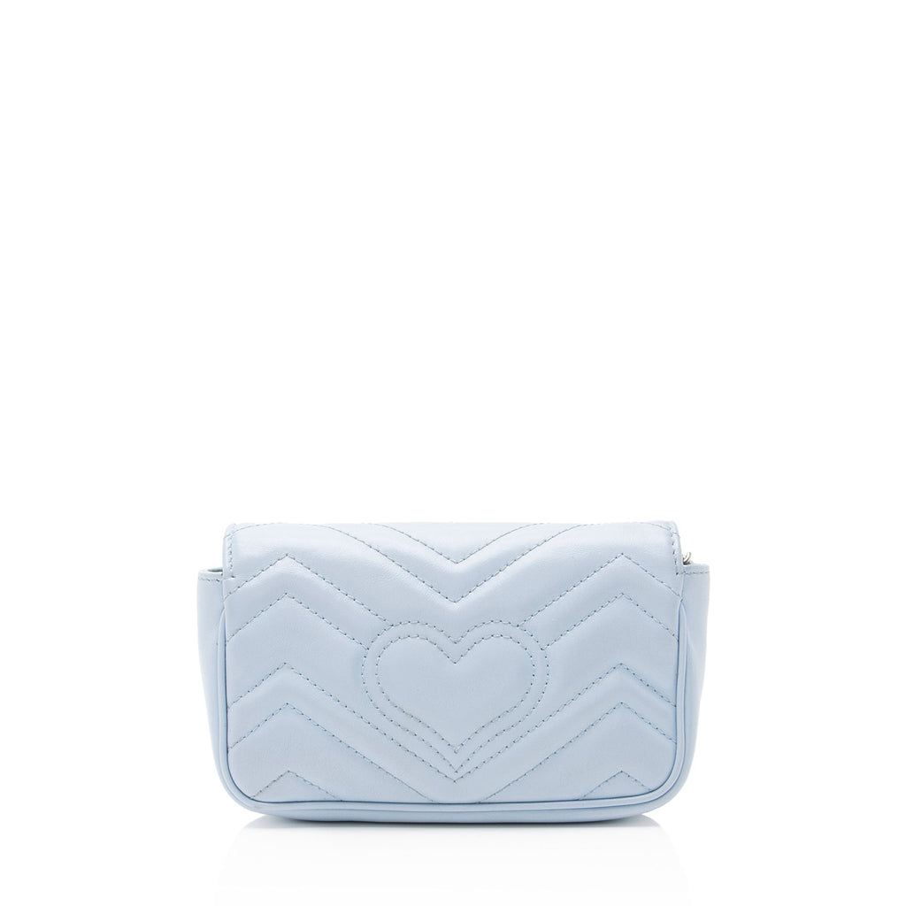 Gucci Matelasse Leather GG Marmont Mini Flap Bag
