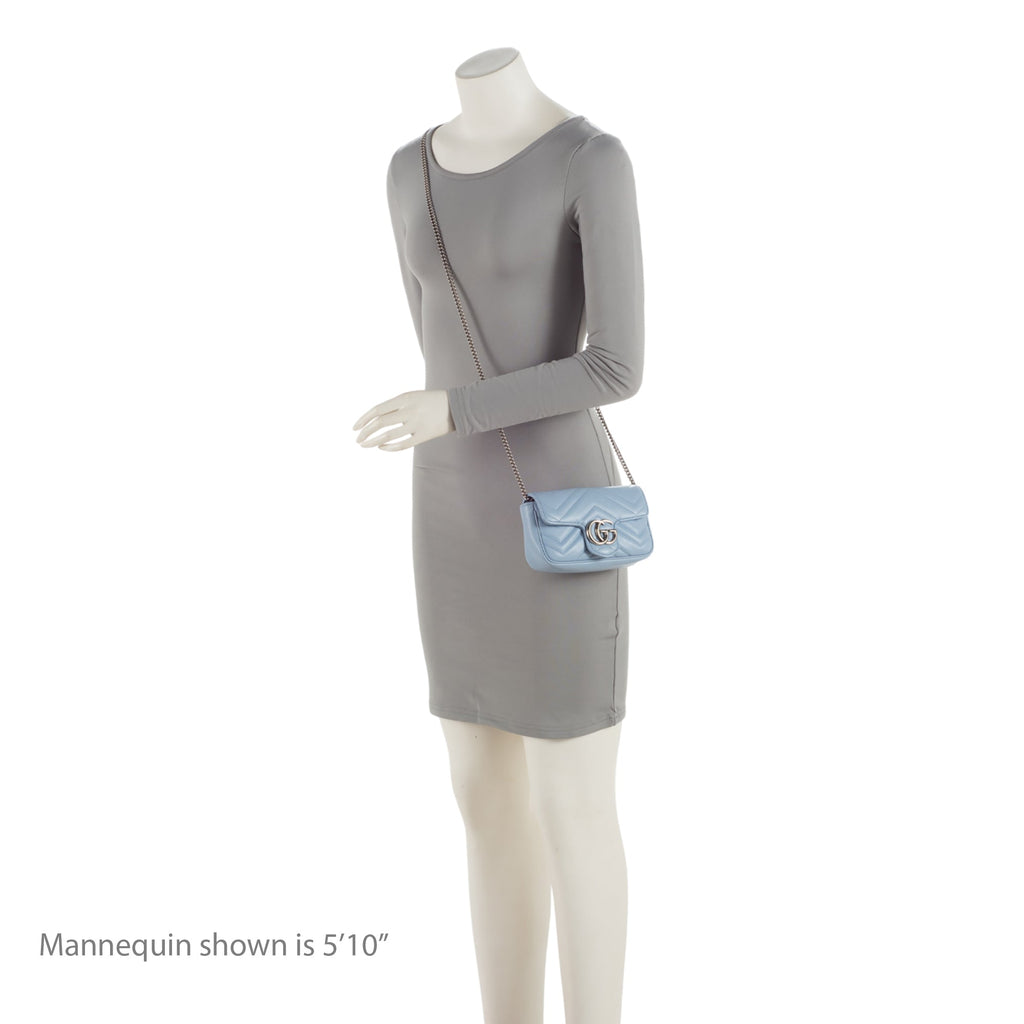 Gucci Matelasse Leather GG Marmont Mini Flap Bag