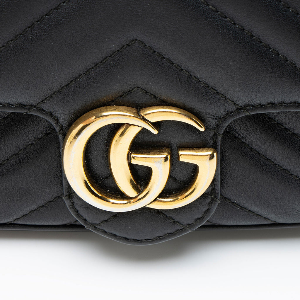 Gucci Matelasse Leather GG Marmont Mini Flap Bag
