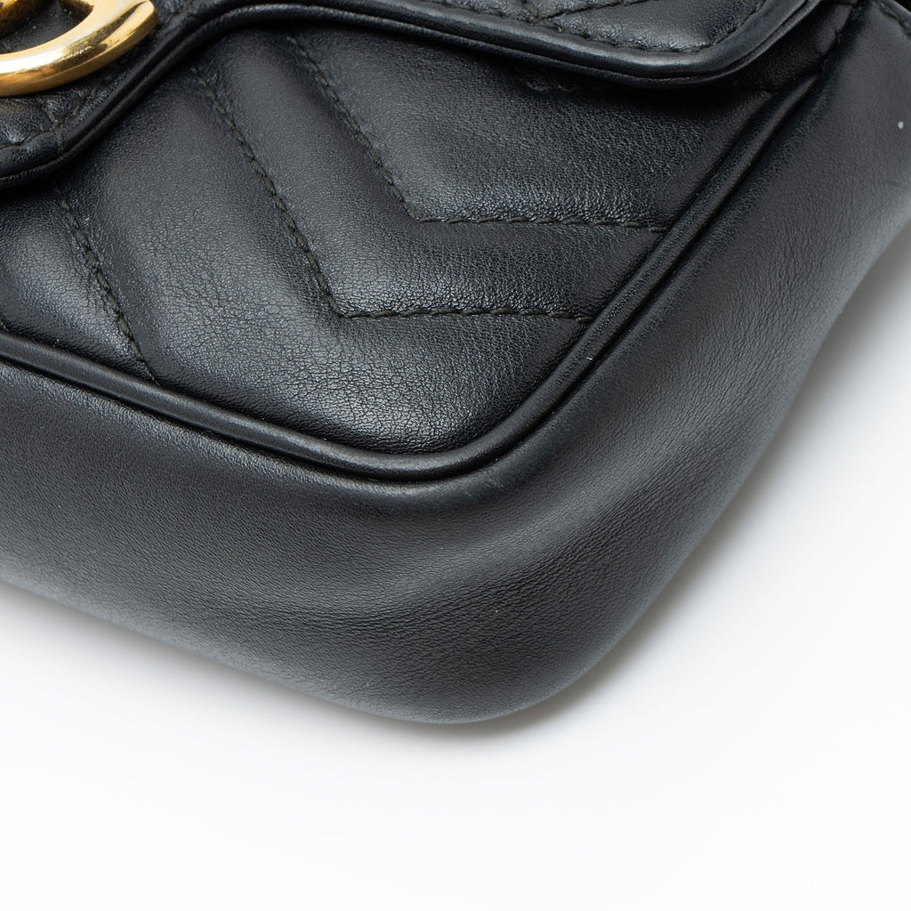 Gucci Matelasse Leather GG Marmont Mini Flap Bag