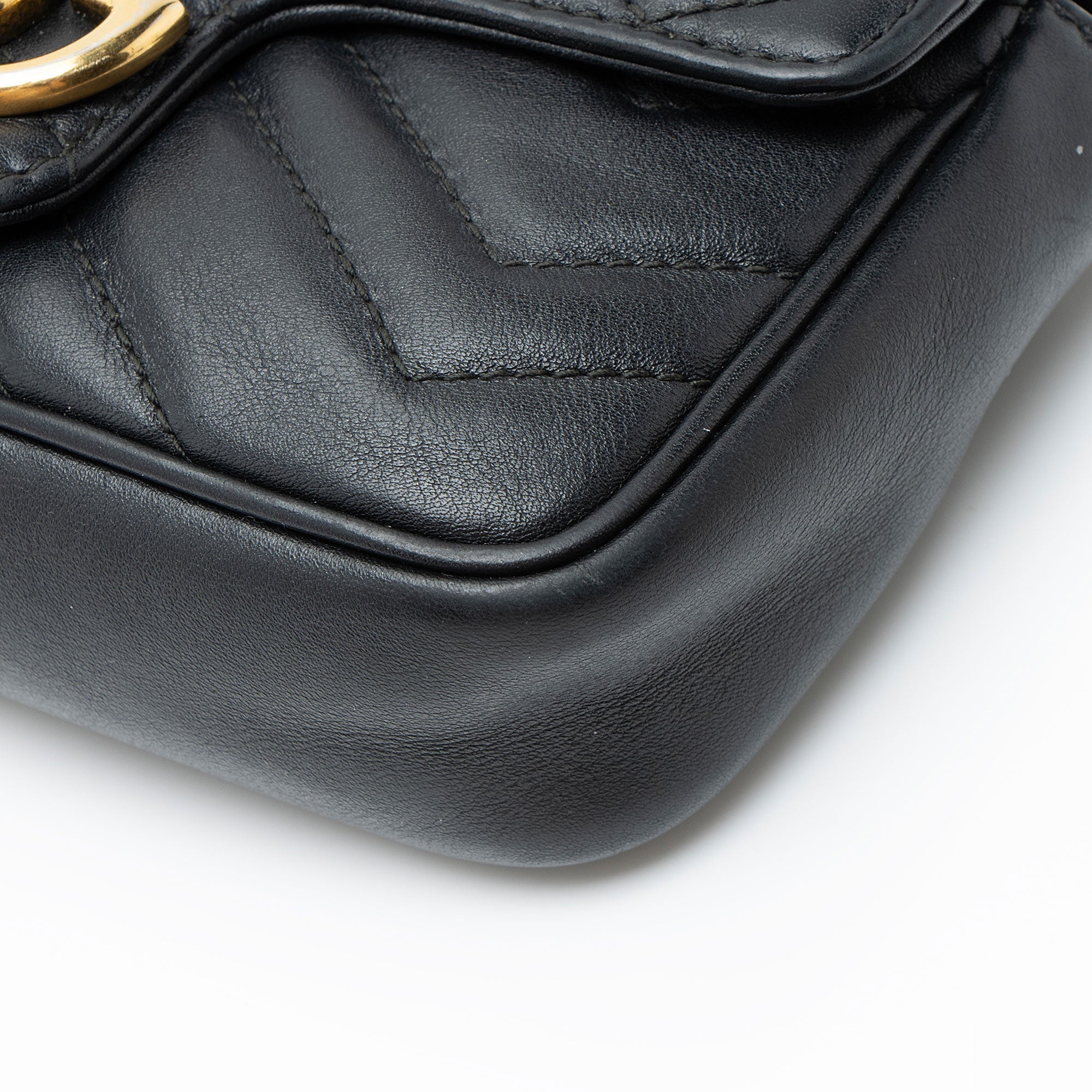 Gucci Matelasse Leather GG Marmont Mini Flap Bag