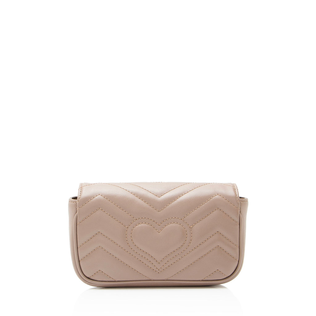 Gucci Matelasse Leather GG Marmont Mini Flap Bag