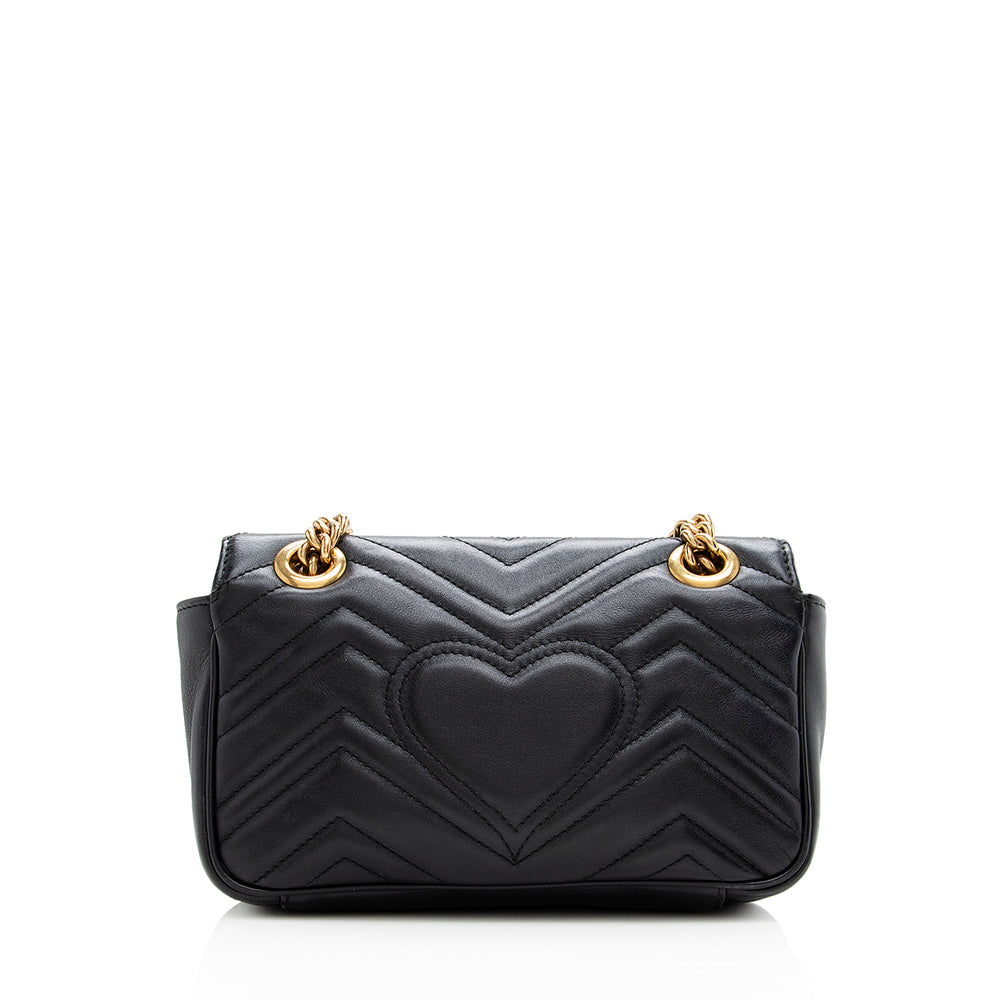 Gucci Matelasse Leather Gucci Marmont Mini Shoulder Bag (SHF-18748)