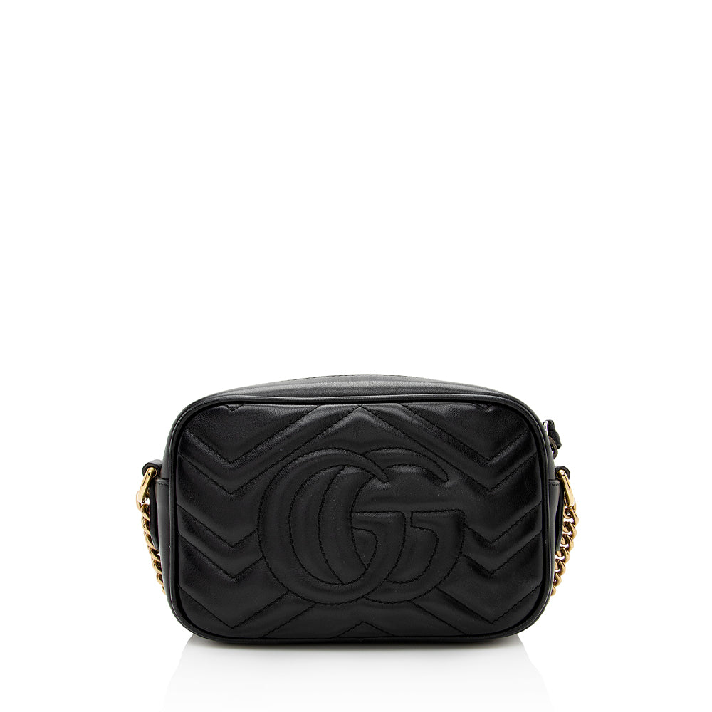 Gucci Matelasse Leather Gucci Marmont Mini Bag (SHF-20202)