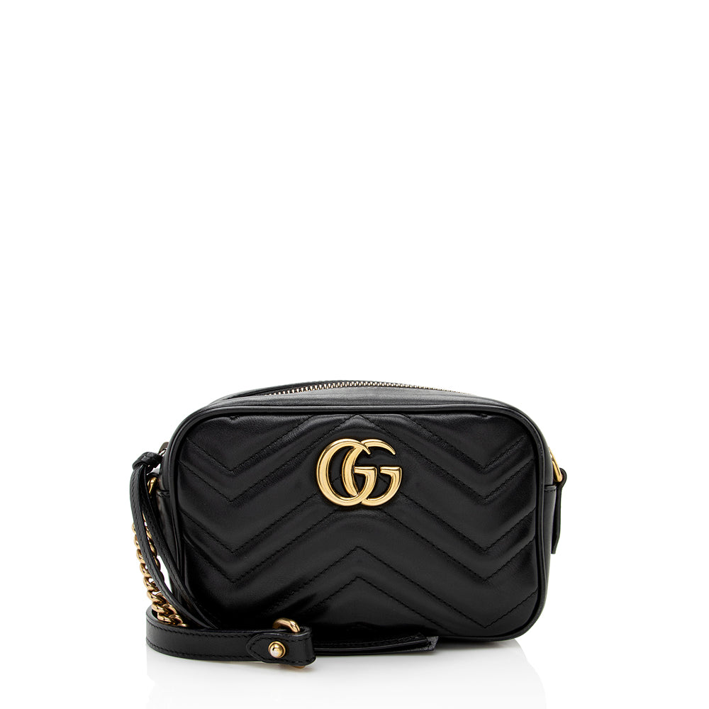 Gucci Matelasse Leather Gucci Marmont Mini Bag (SHF-20202)