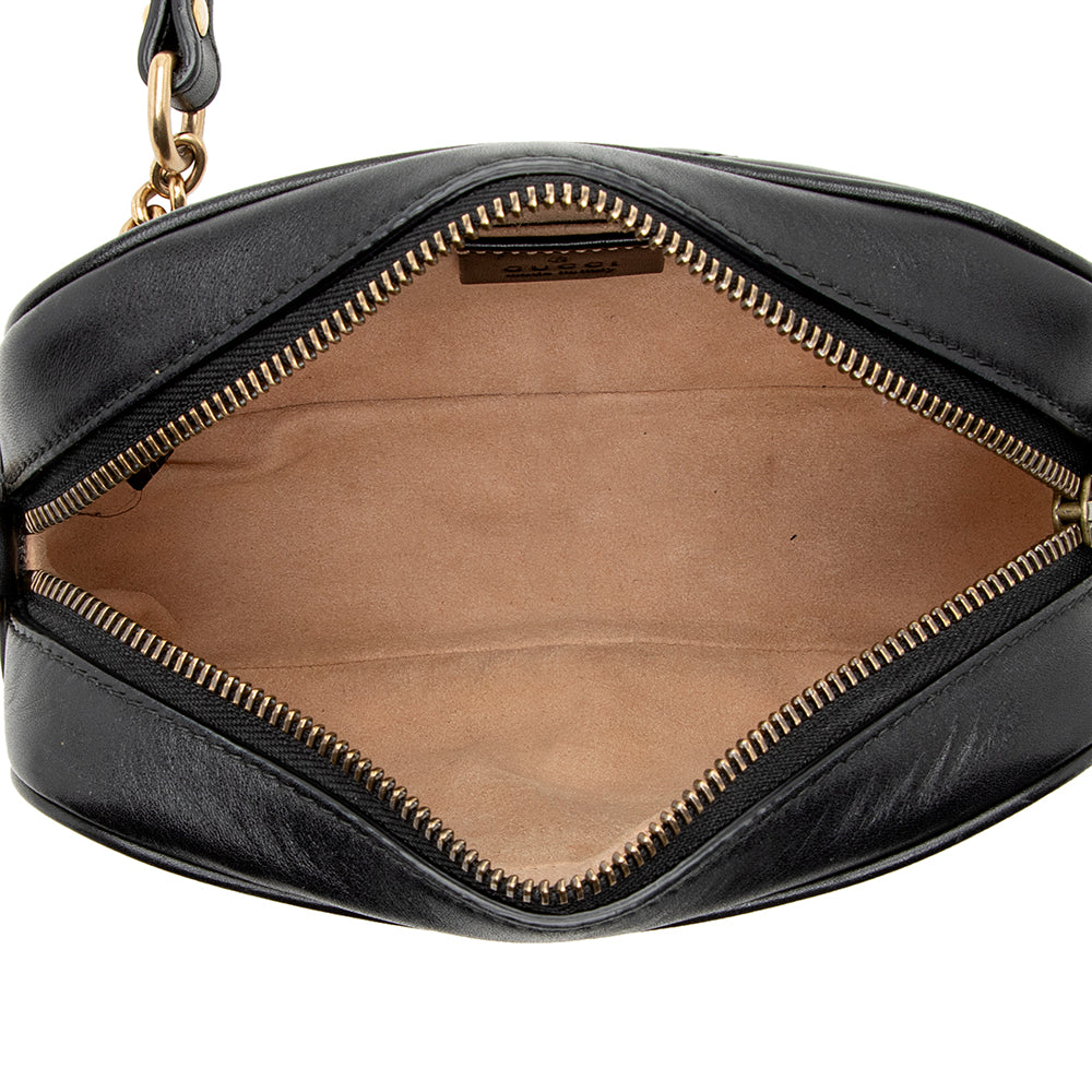 Gucci Matelasse Leather Gucci Marmont Mini Bag (SHF-20202)