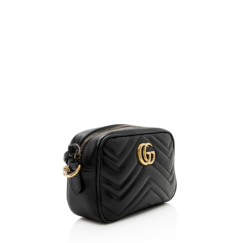 Gucci Matelasse Leather Gucci Marmont Mini Bag (SHF-20202)