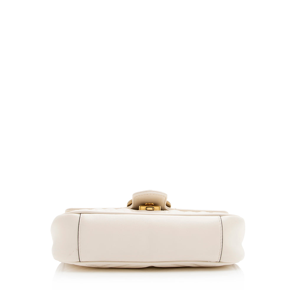Gucci Matelasse Leather Gucci Marmont Mini Shoulder Bag (SHF-20163)
