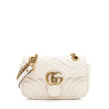 Gucci Matelasse Leather Gucci Marmont Mini Shoulder Bag (SHF-20163)