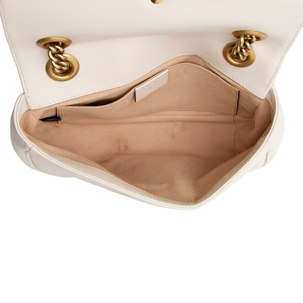 Gucci Matelasse Leather Gucci Marmont Mini Shoulder Bag (SHF-20163)
