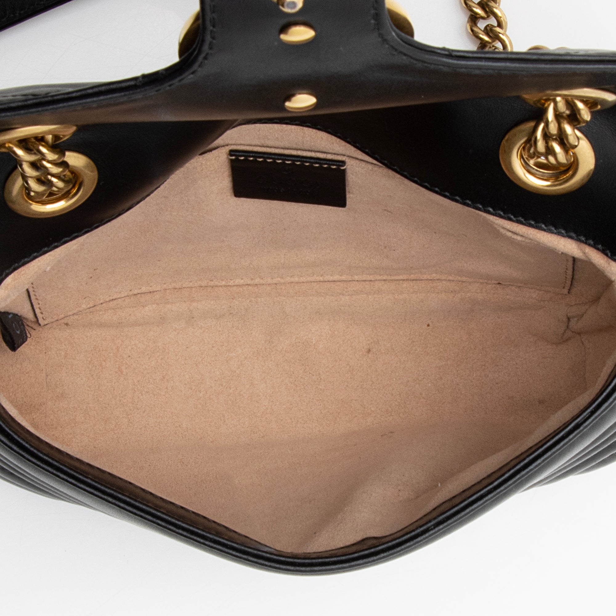 Gucci Matelasse Leather GG Marmont Mini Shoulder Bag (SHF-22608)