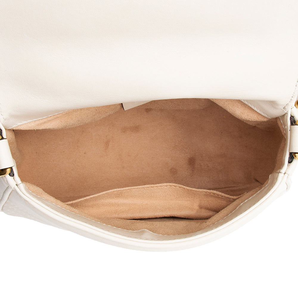 Gucci Matelasse Leather Gucci Marmont Mini Top Handle Bag (SHF-19549)