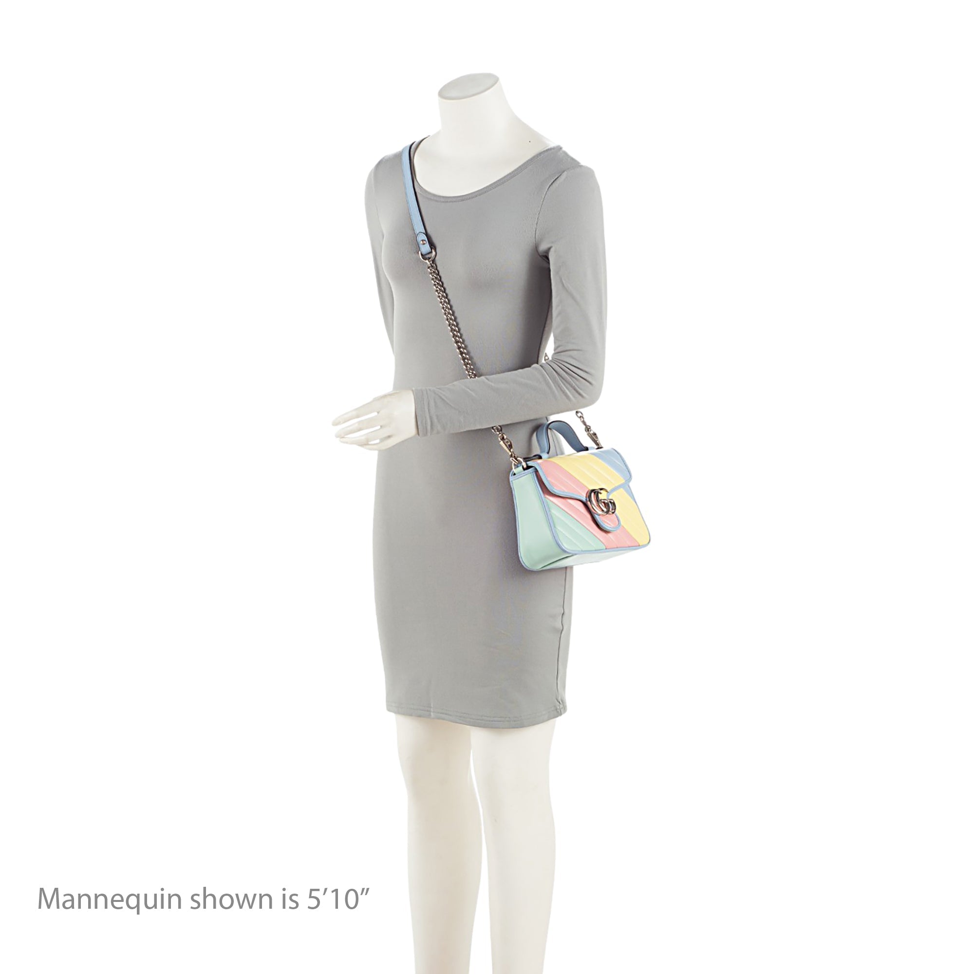Gucci Matelasse Leather GG Marmont Mini Top Handle