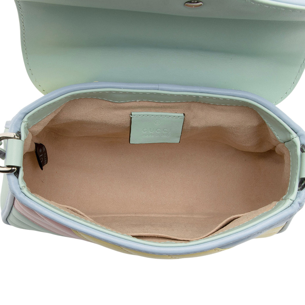 Gucci Matelasse Leather GG Marmont Mini Top Handle