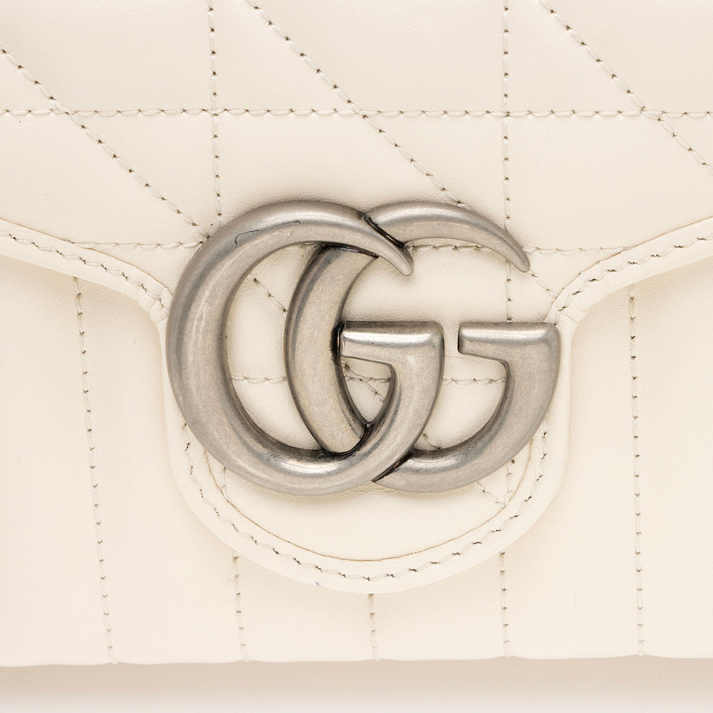 Gucci Matelasse Leather GG Marmont Mini Wallet on Chain Bag (SHF-NRc6CP)