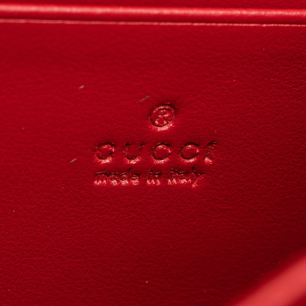 Gucci Matelasse Leather GG Marmont Wallet on Chain