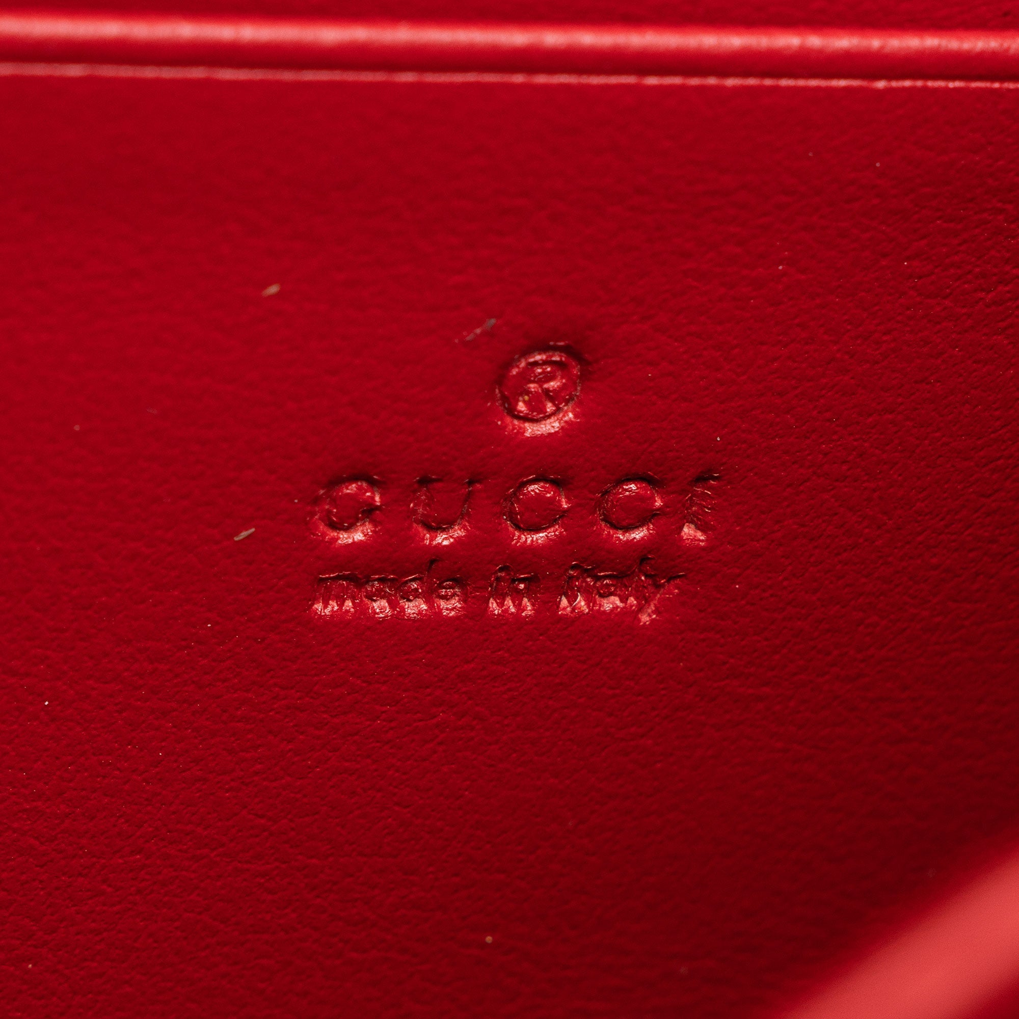 Gucci Matelasse Leather GG Marmont Wallet on Chain