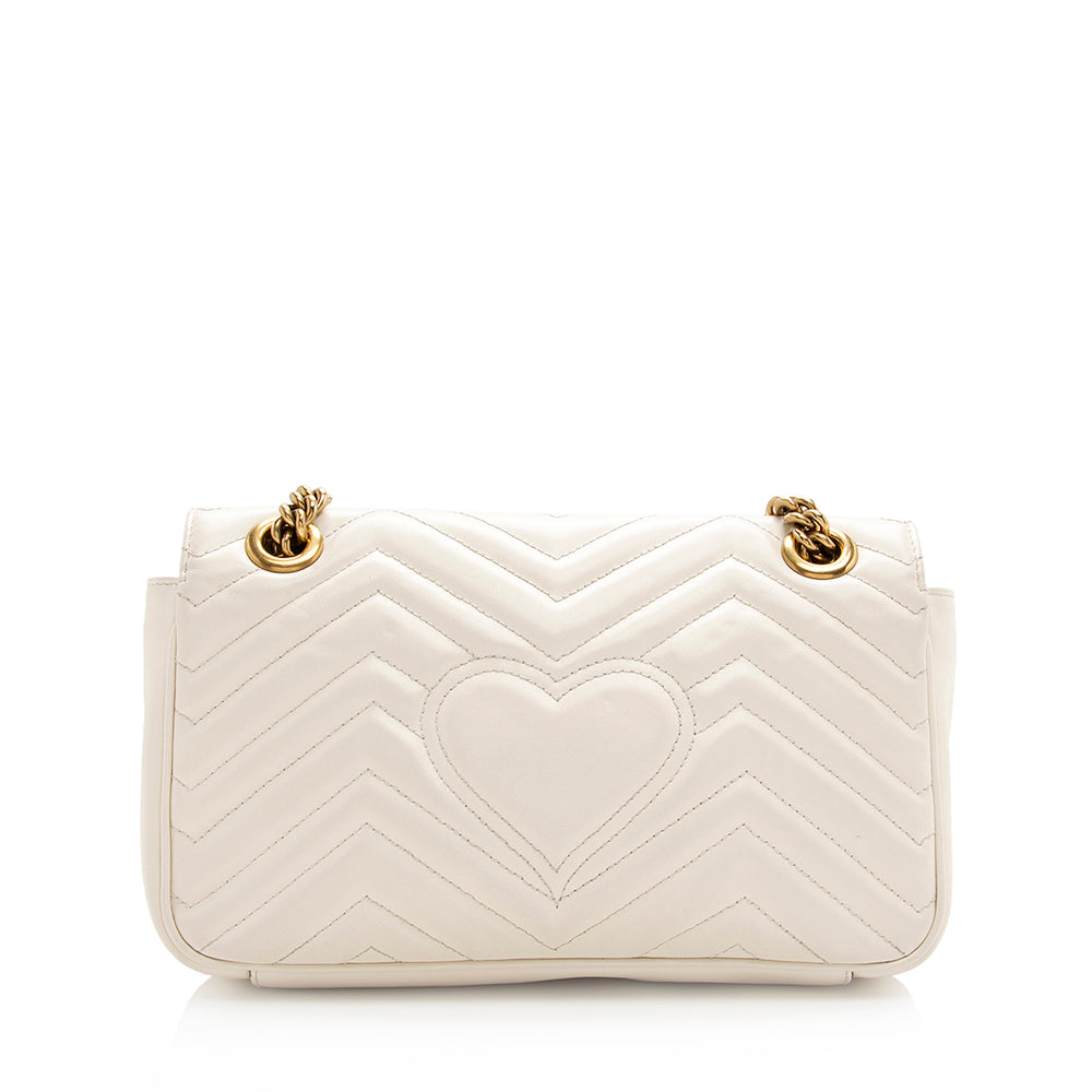 Gucci Matelasse Leather Gucci Marmont Small Bag (SHF-20501)
