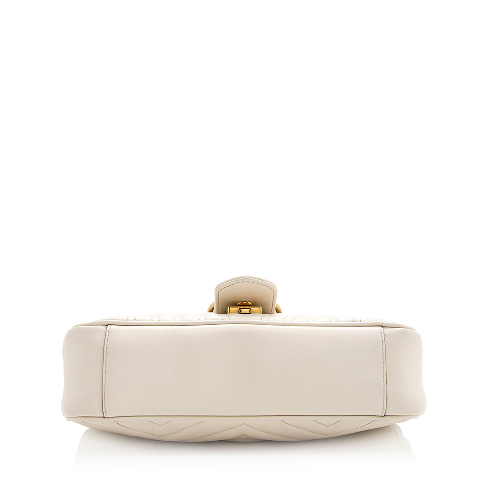 Gucci Matelasse Leather Gucci Marmont Small Bag (SHF-20501)