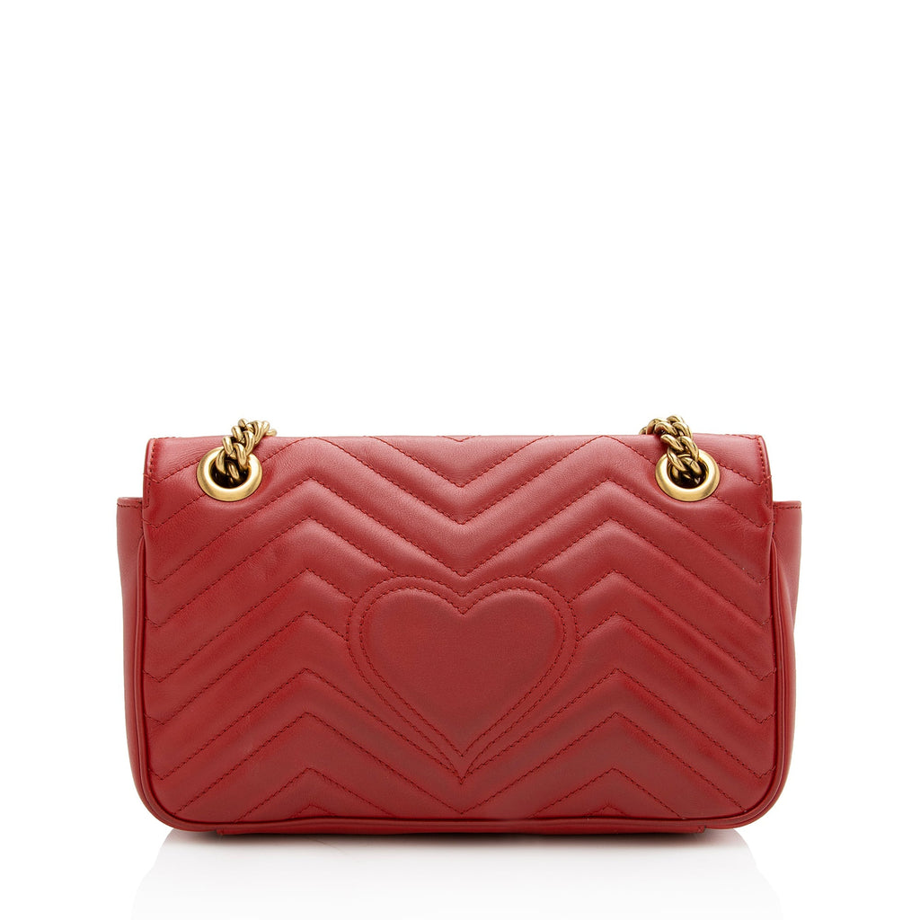 Gucci Matelasse Leather GG Marmont Small Bag (SHF-22851)