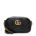 Gucci Matelasse Leather GG Marmont Small Camera Bag