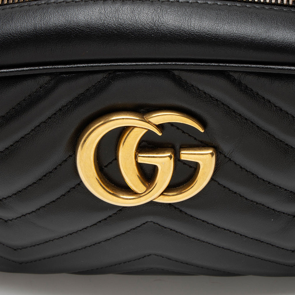 Gucci Matelasse Leather GG Marmont Small Camera Bag