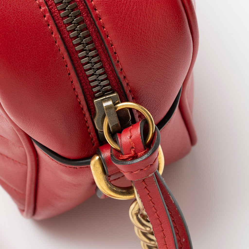 Gucci Matelasse Leather GG Marmont Small Camera Bag