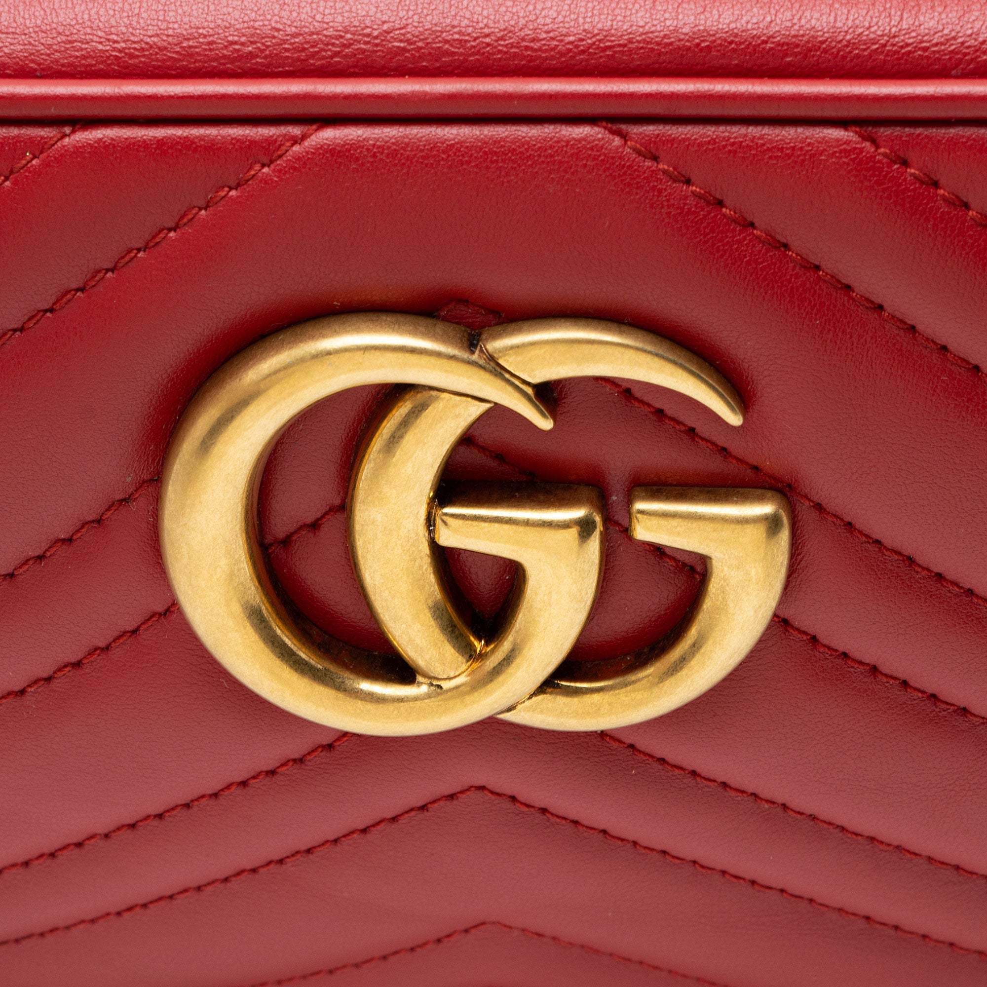 Gucci Matelasse Leather GG Marmont Small Camera Bag