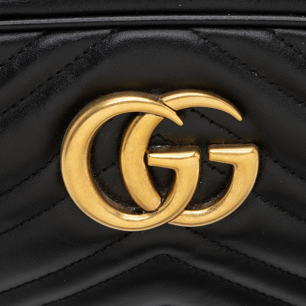 Gucci Matelasse Leather GG Marmont Small Camera Bag