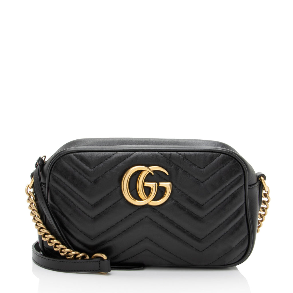 Gucci Matelasse Leather GG Marmont Small Camera Bag