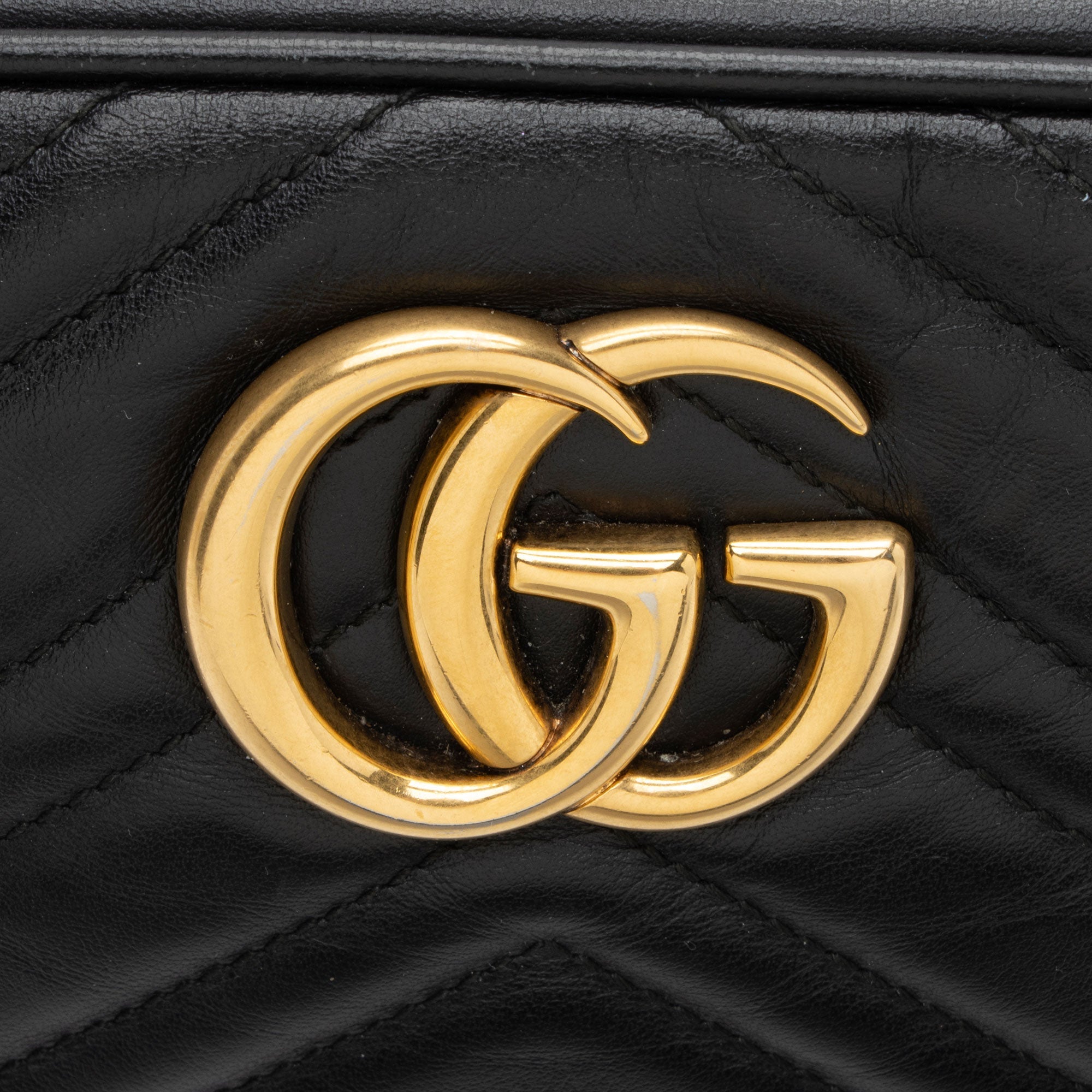 Gucci Matelasse Leather GG Marmont Small Camera Bag