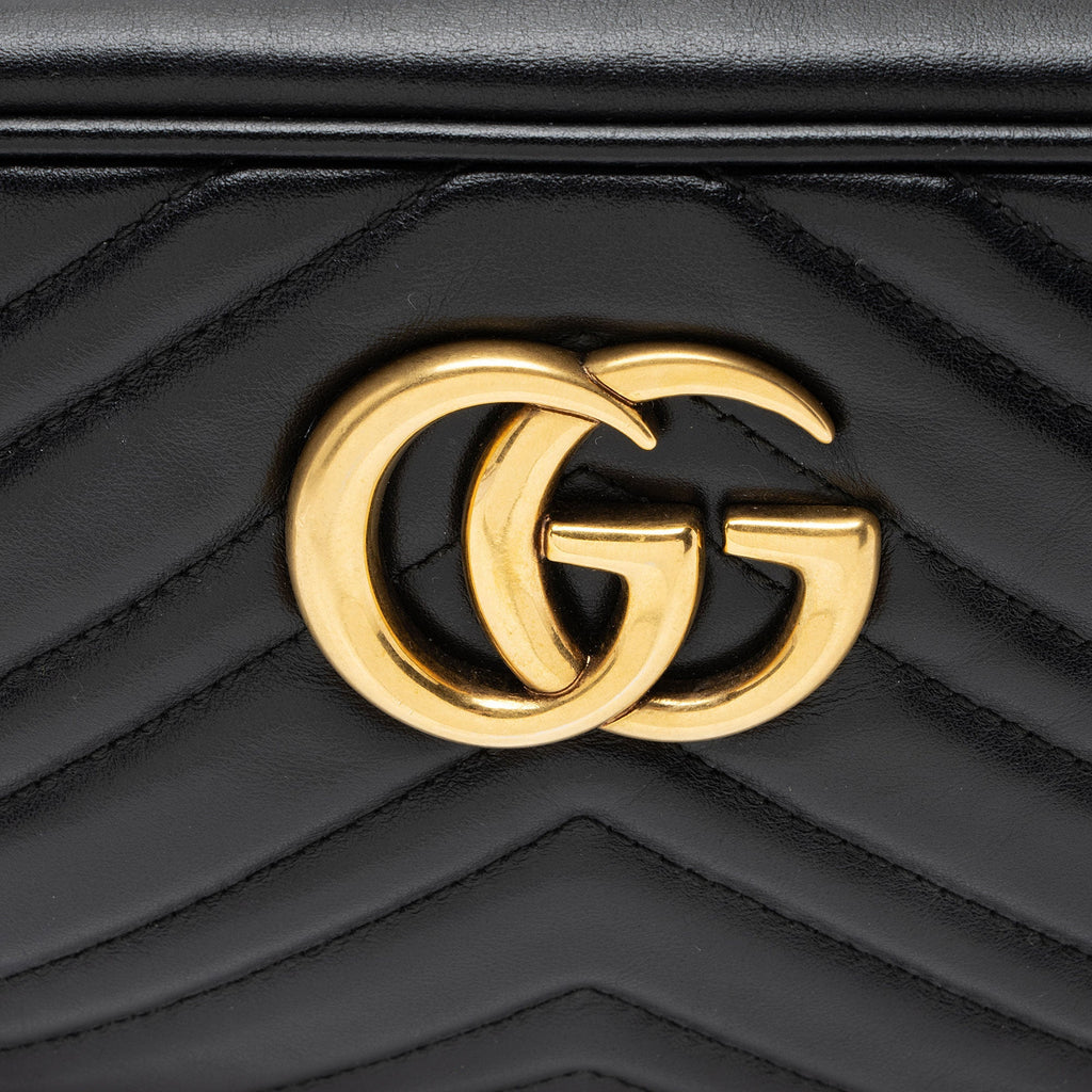 Gucci Matelasse Leather GG Marmont Small Camera Bag