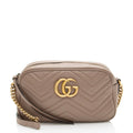 Gucci Matelasse Leather GG Marmont Small Camera Bag