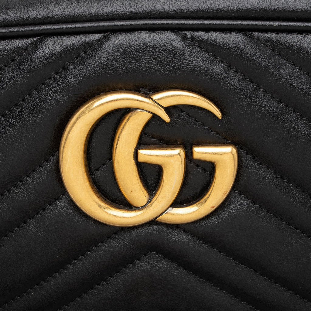 Gucci Matelasse Leather GG Marmont Small Camera Bag