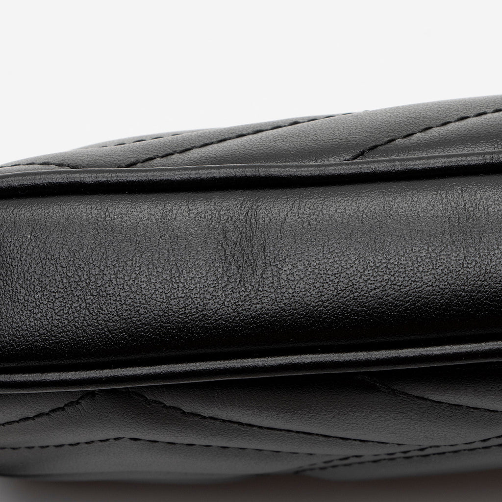 Gucci Matelasse Leather GG Marmont Small Crossbody (SHF-uIfq9U)