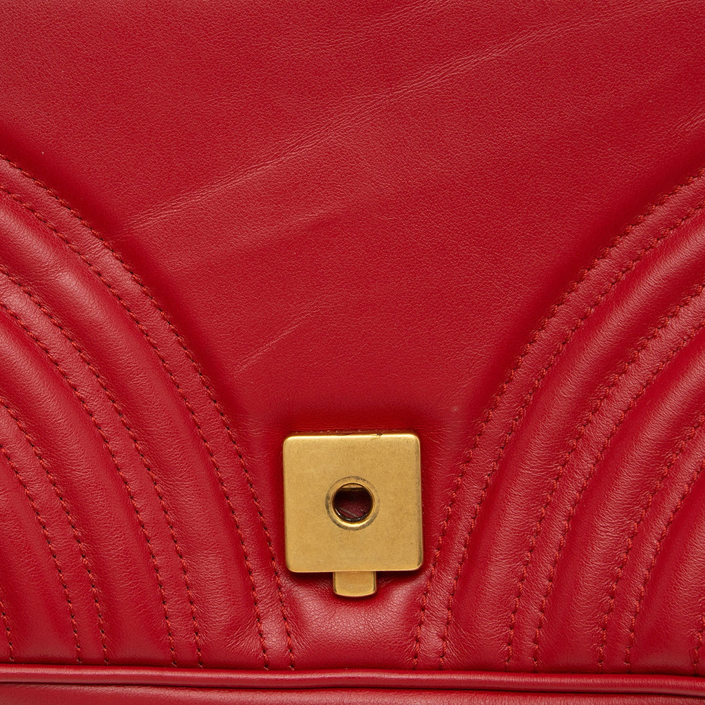 Gucci Matelasse Leather GG Marmont Small Flap Bag