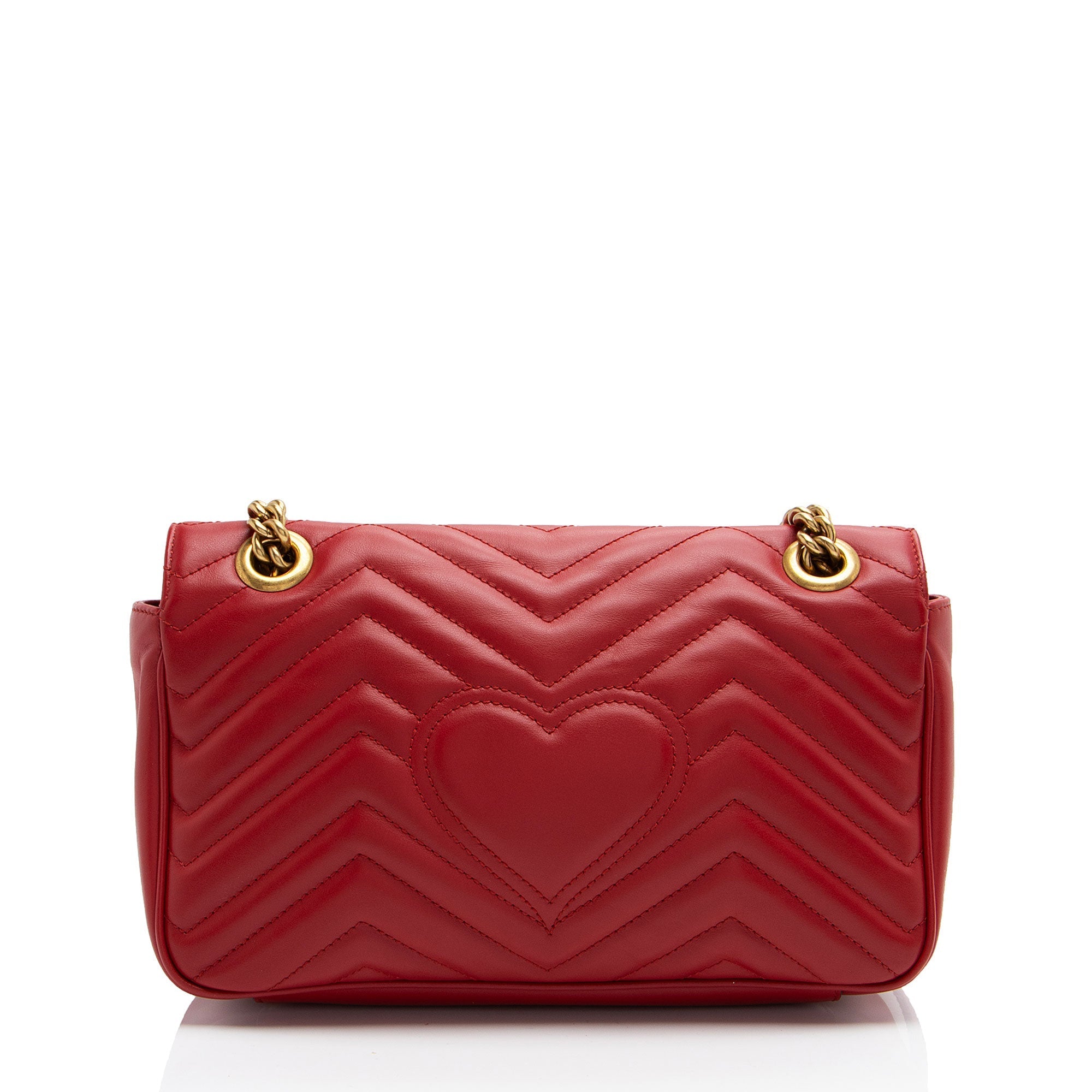 Gucci Matelasse Leather GG Marmont Small Flap Bag (SHF-RkMP3j)