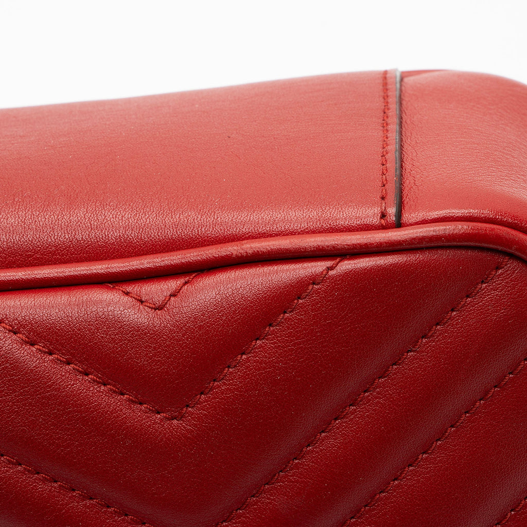 Gucci Matelasse Leather GG Marmont Medium Flap Bag