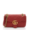 Gucci Matelasse Leather GG Marmont Medium Flap Bag