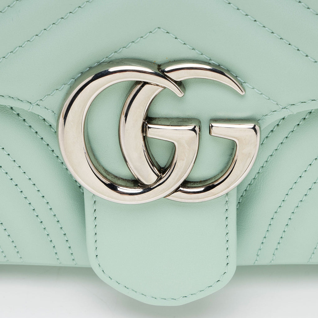 Gucci Matelasse Leather GG Marmont Small Flap Bag