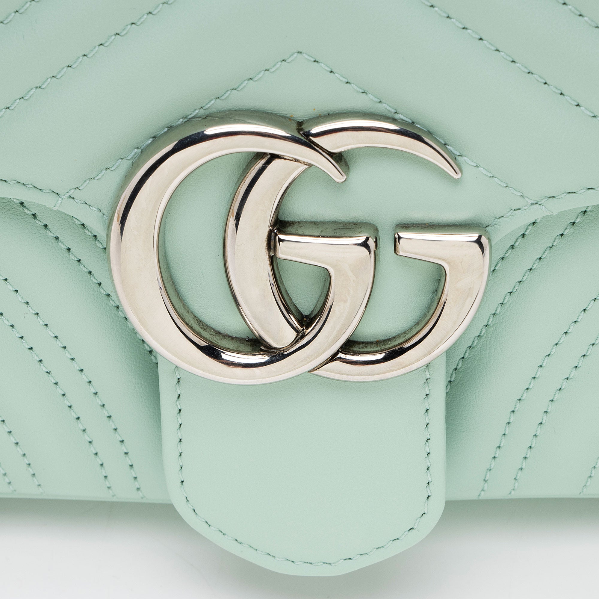 Gucci Matelasse Leather GG Marmont Small Flap Bag