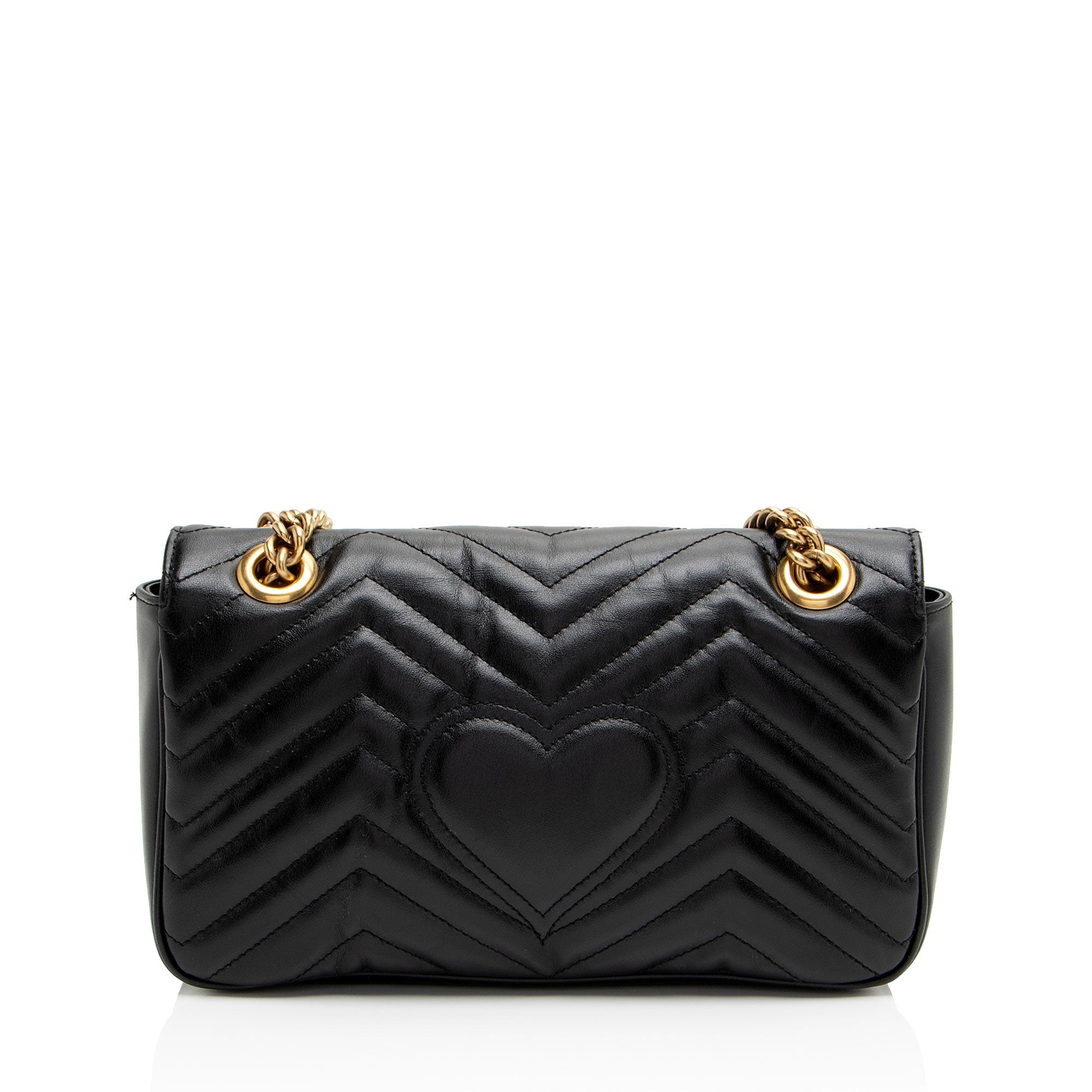 Gucci Matelasse Leather GG Marmont Medium Flap Bag