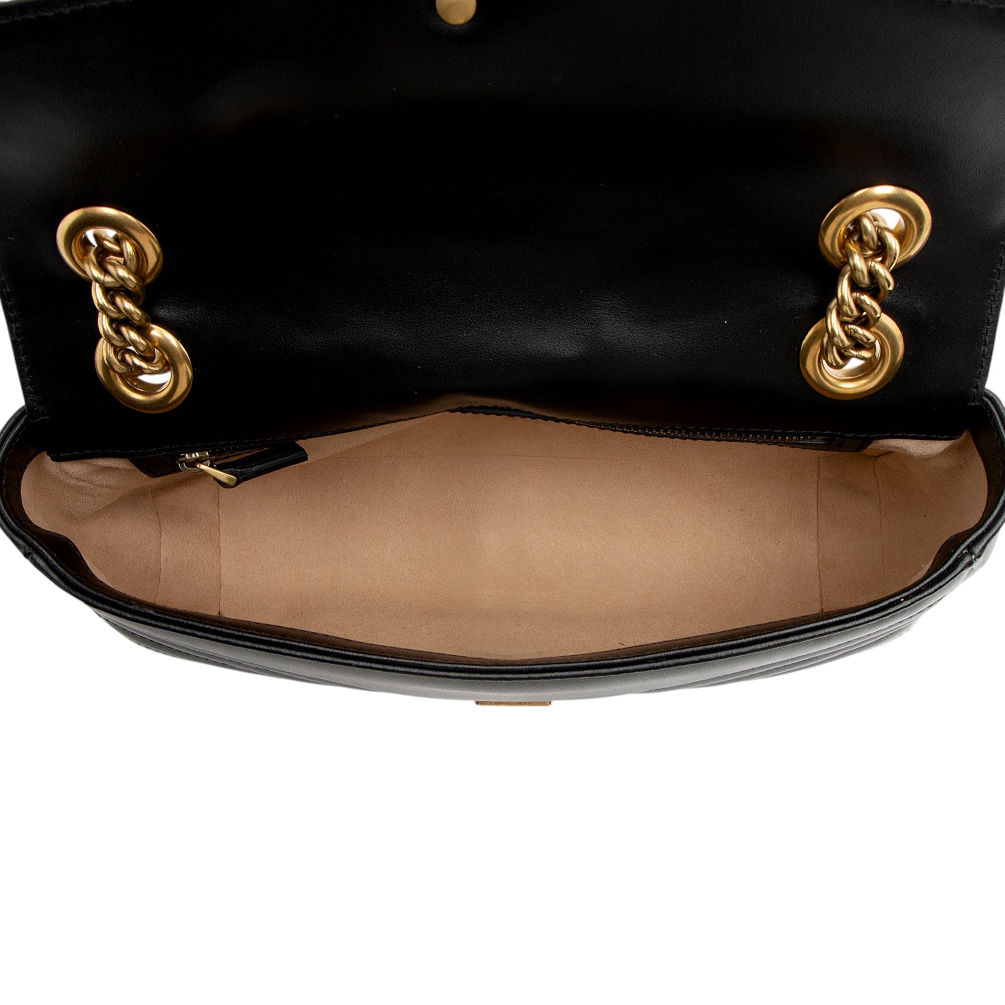 Gucci Matelasse Leather GG Marmont Medium Flap Bag