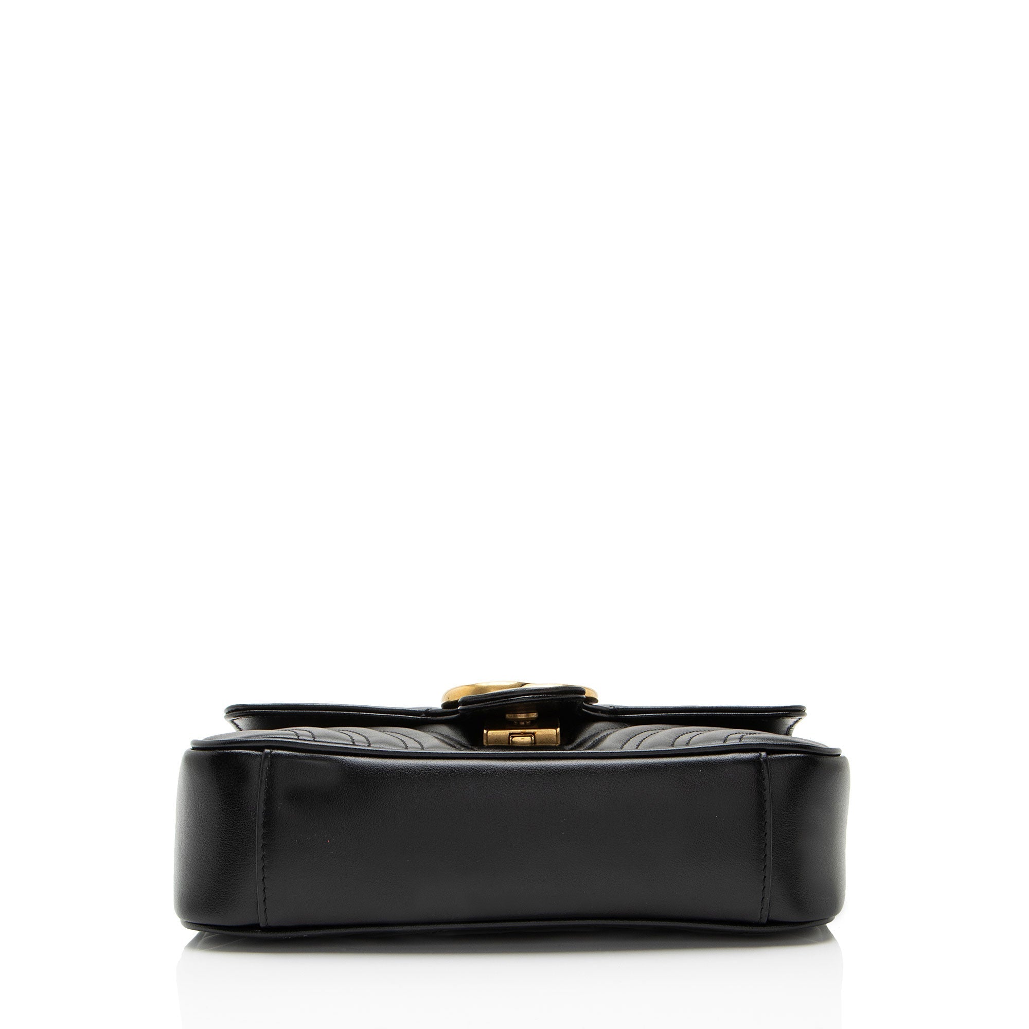 Gucci Matelasse Leather GG Marmont Small Flap Bag