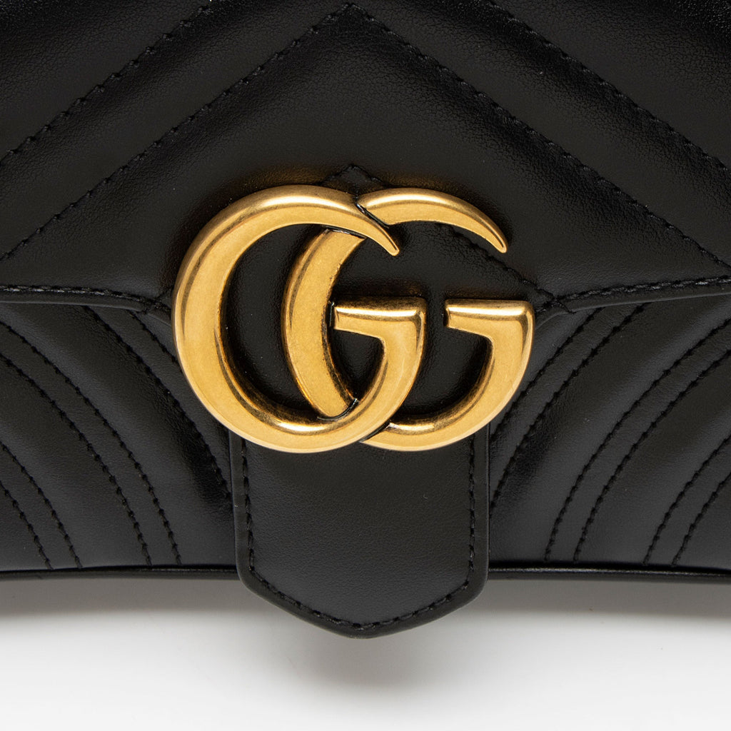Gucci Matelasse Leather GG Marmont Small Flap Bag