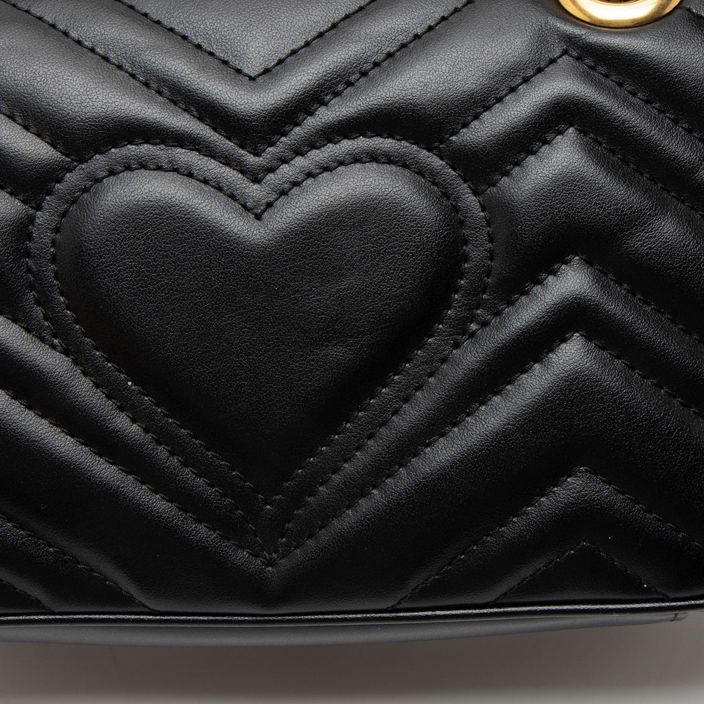 Gucci Matelasse Leather GG Marmont Small Flap Bag
